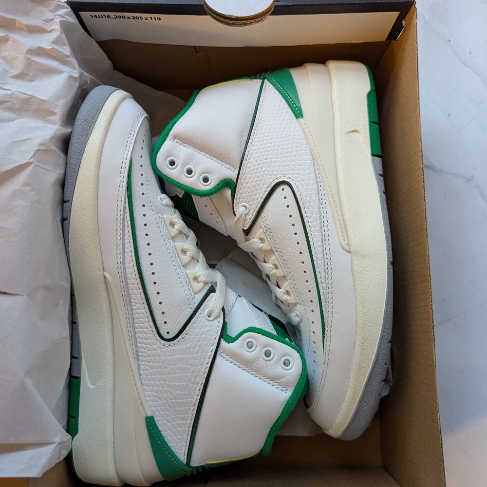 Air Jordan 2 "Lucky Green" Sneakers (Brand New)